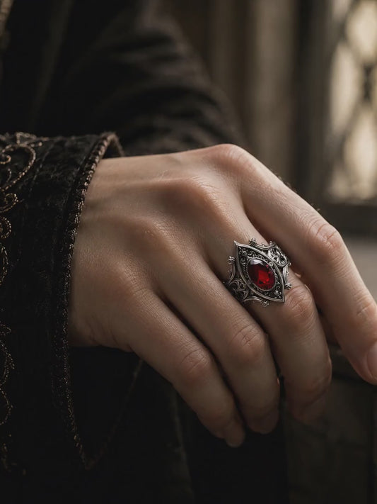 Cathedral Gothic Engagement Ring | Unique Alternative Bridal Jewelry Gift